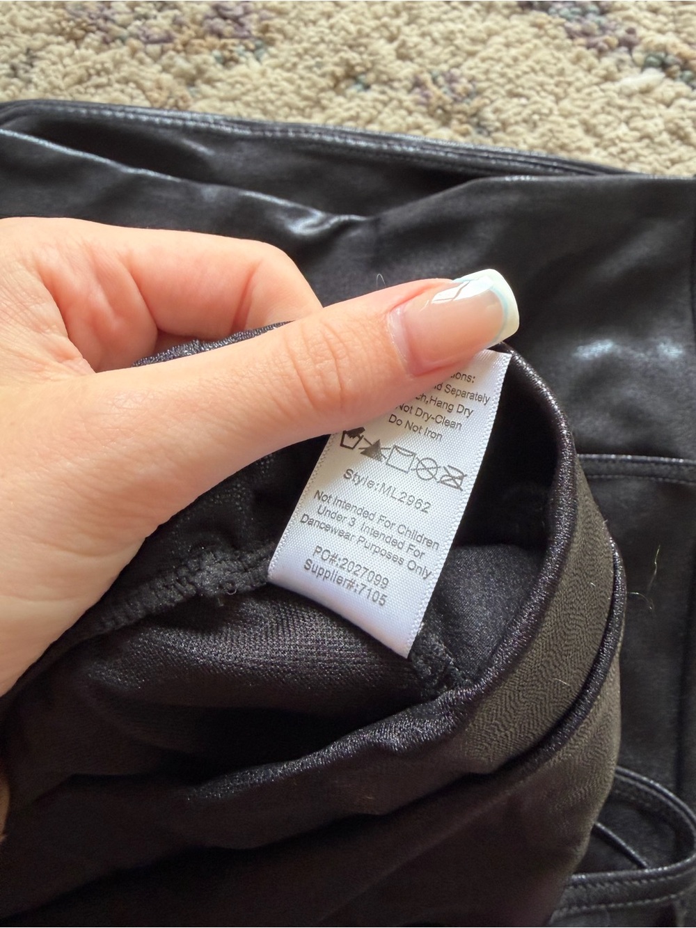 3/$50 Weissman Red Moto Vest, Faux Leather Sports Bra & Leggings Dance Costume - Picture 8 of 10